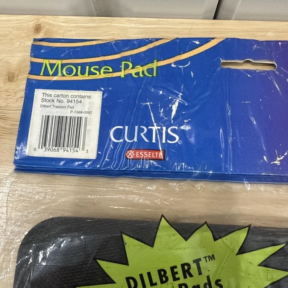 Vintage 1997 Dilbert Mouse Pad Trapped In A Dilbert World NIP